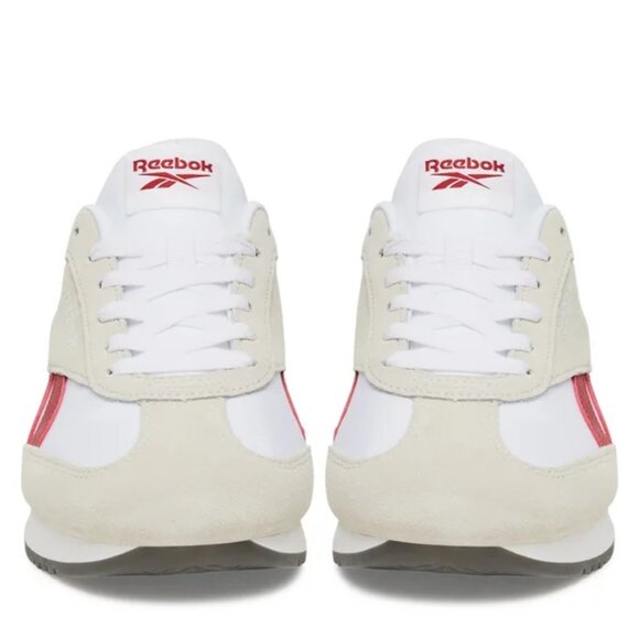 NEW REEBOK Leather Fiori Low Profile women Sneakers in WHITE/RED/BLUE 1025 4t2 - Picture 4 of 7